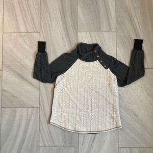 Maurices Asymmetrical Snap long sleeve